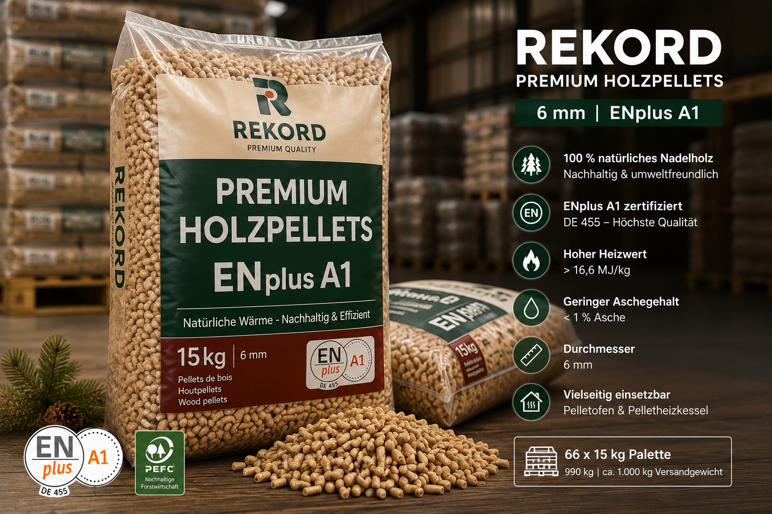 REKORD Premium Holzpellets